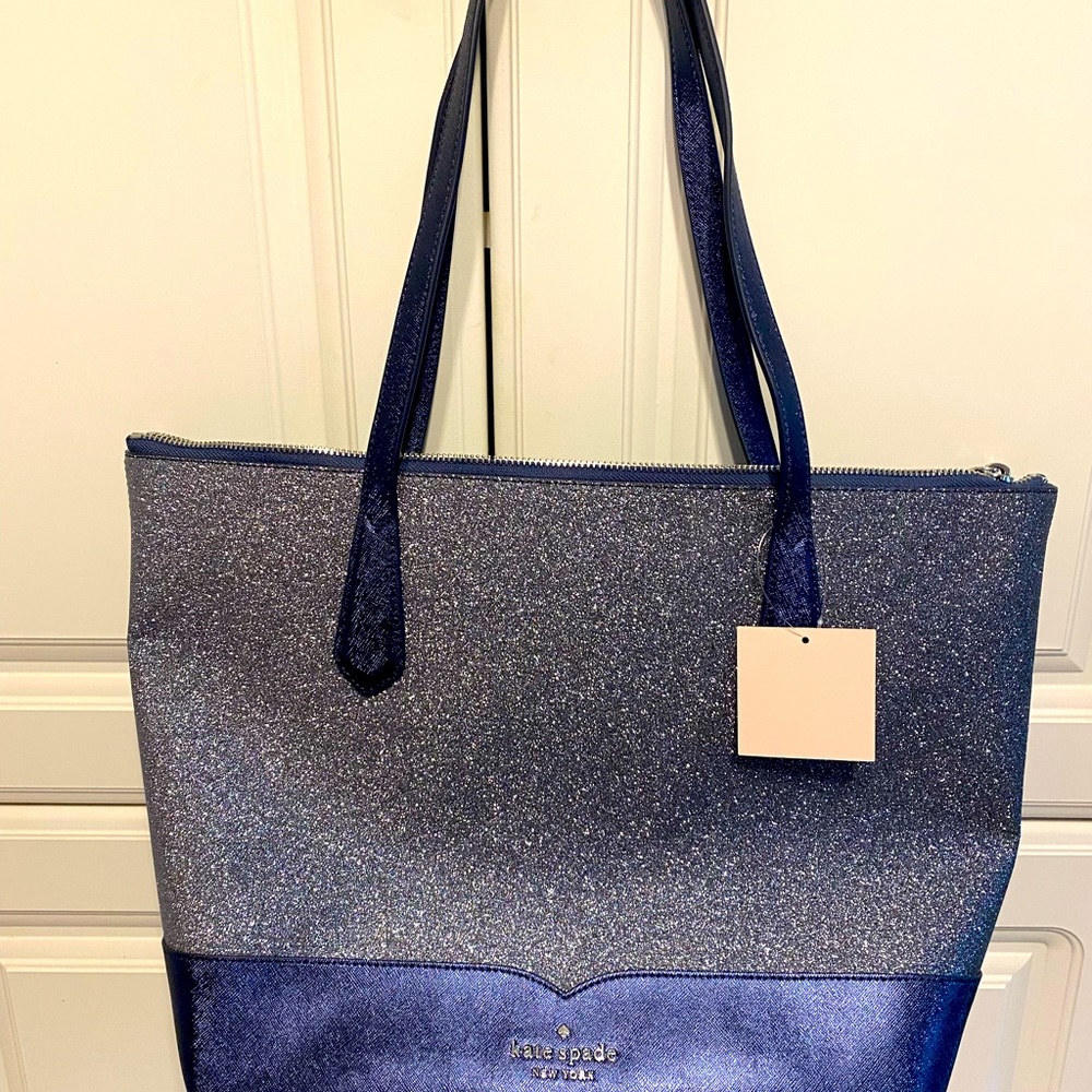 Authentic Kate spade navy blue tote